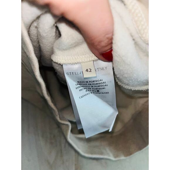 Stella McCartney Women's Embellished Arrow Sweatshirt Crew Neck Gray Size 42/6 - Picture 4 of 7